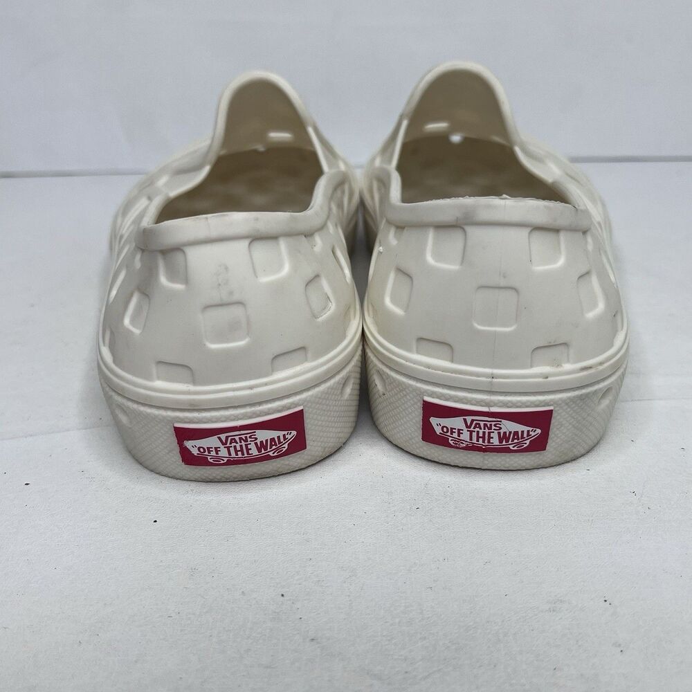 Vans Slip-On Trek White Rubber Square Cutout Casual Shoes Womens Size 6 - Picture 6 of 10